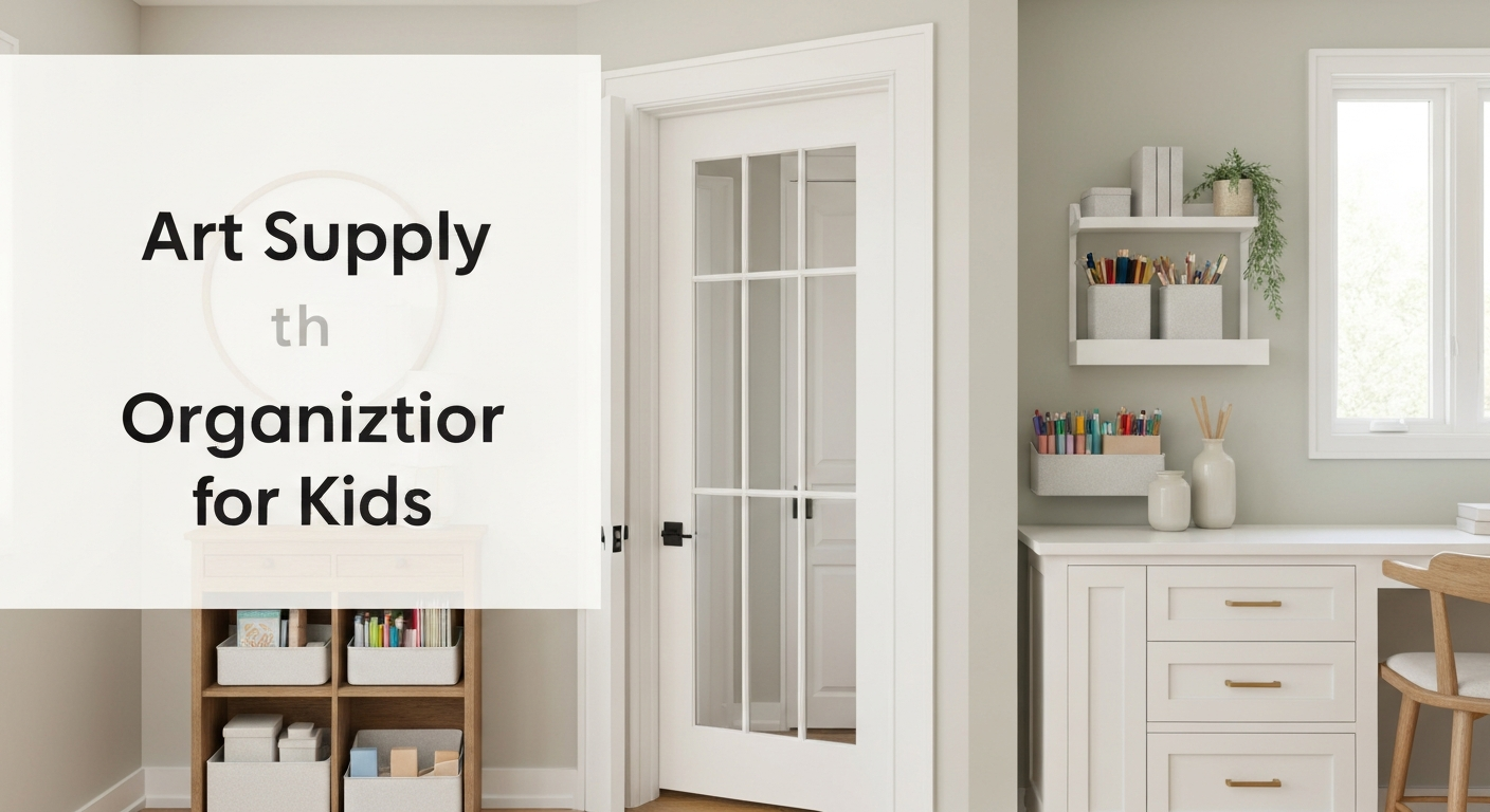 Art Supply Organization for Kids