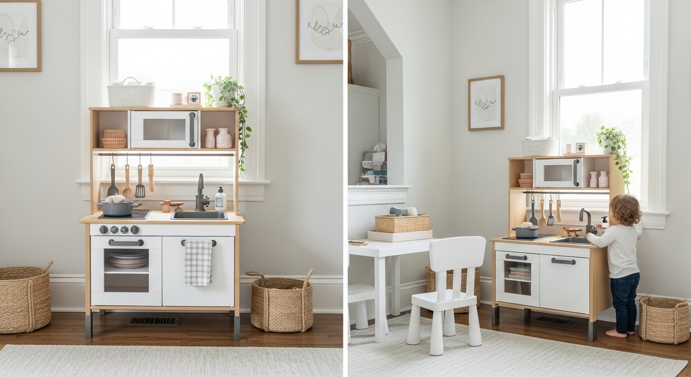 DIY Play Kitchen Makeover: Upcycle a Thrift Store Find