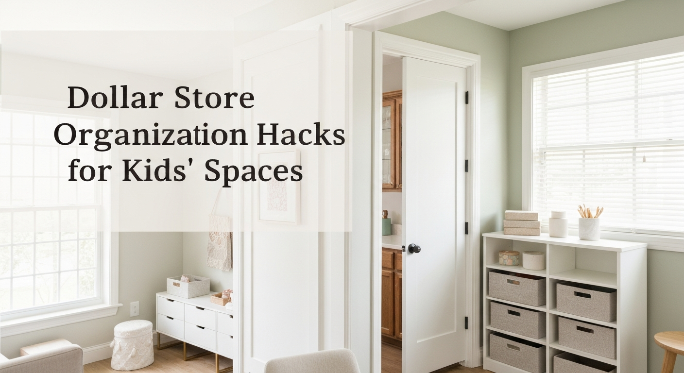 Dollar Store Organization Hacks for Kids' Spaces