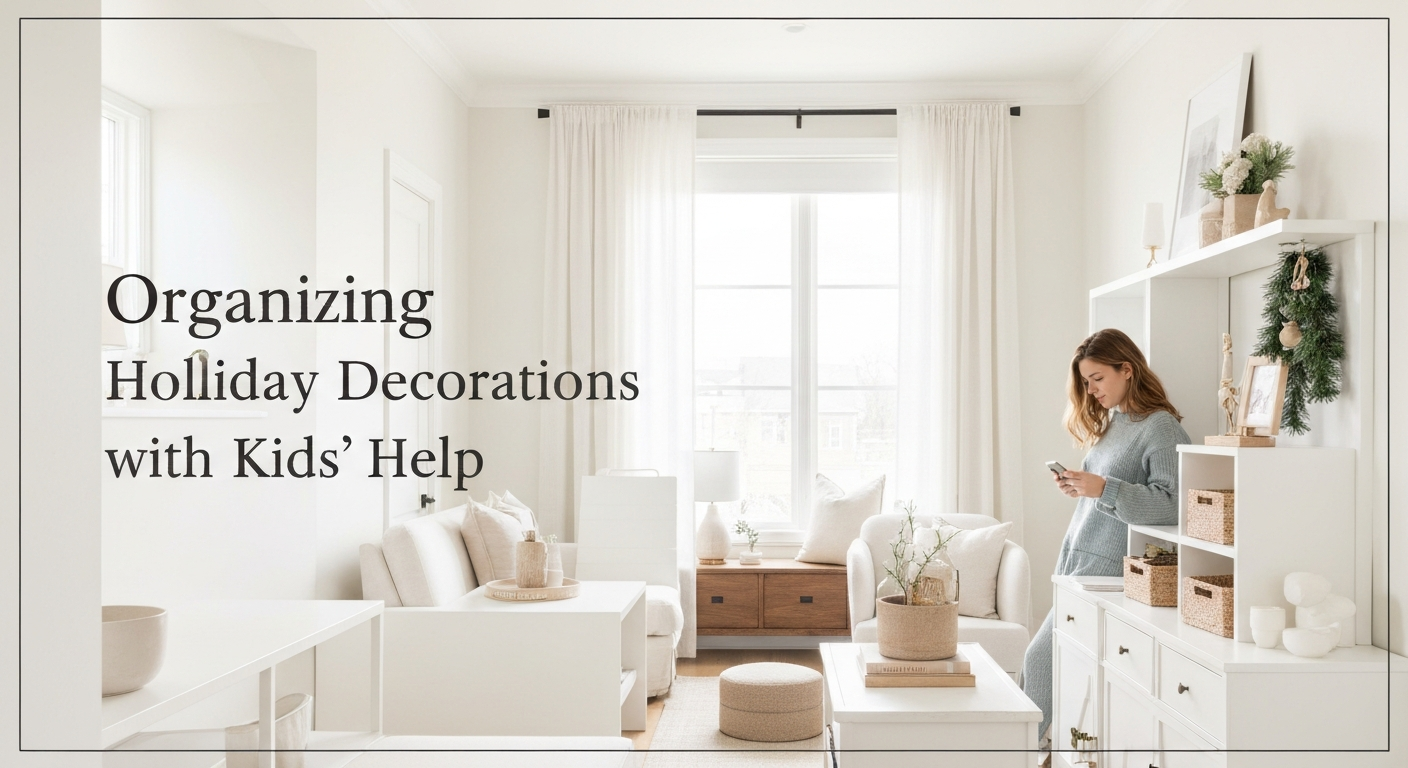Organizing Holiday Decorations with Kids' Help
