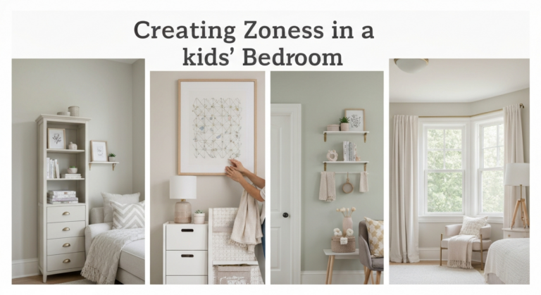 Creating Zones in a Kids' Bedroom