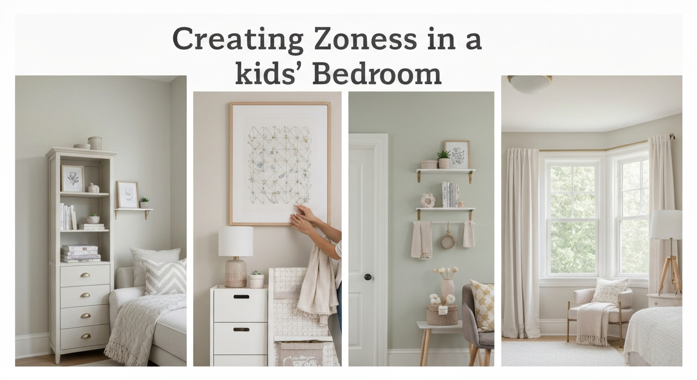 Creating Zones in a Kids' Bedroom