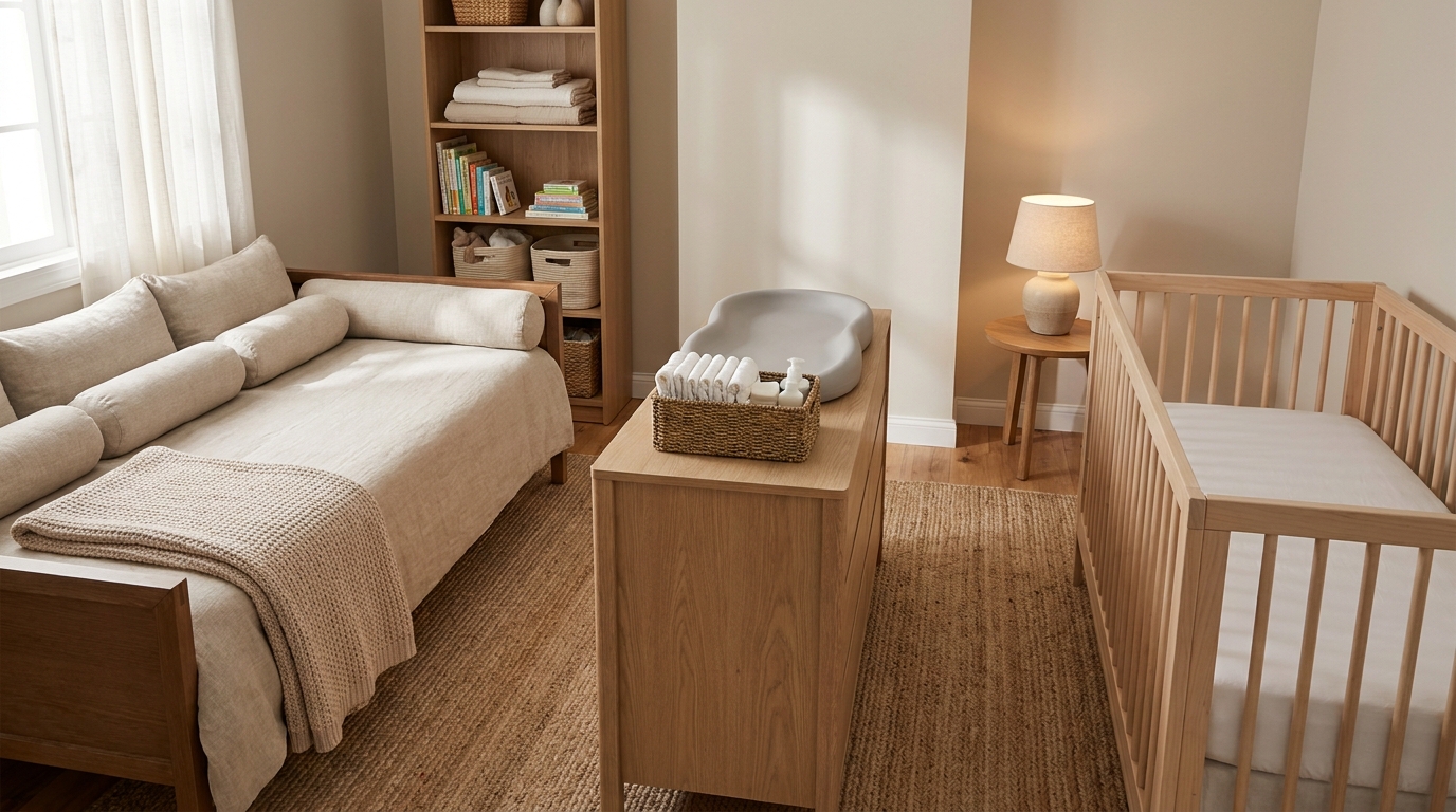 Guest Room Nursery Combo: Keep the Guest Bed and Add a Crib