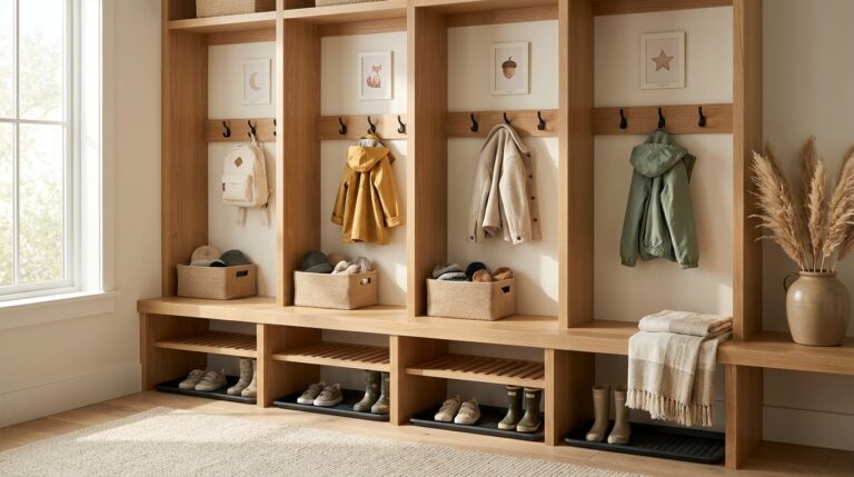 Mudroom Cubbies for Multiple Kids: Sizing, Labels, and Layout