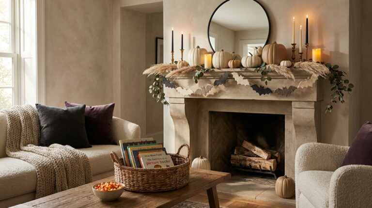 Neutral Halloween Decor Ideas That Still Feel Fun for Kids