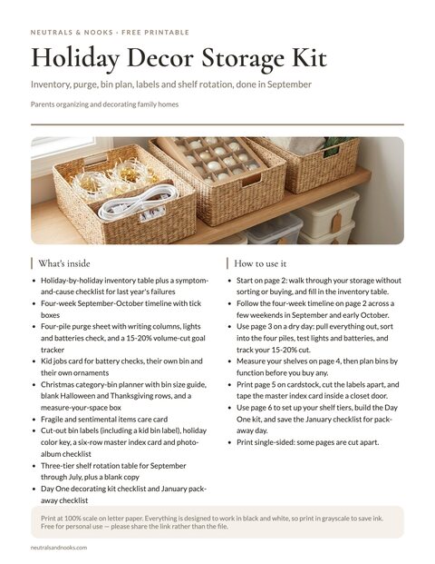 Holiday Decor Storage Kit preview