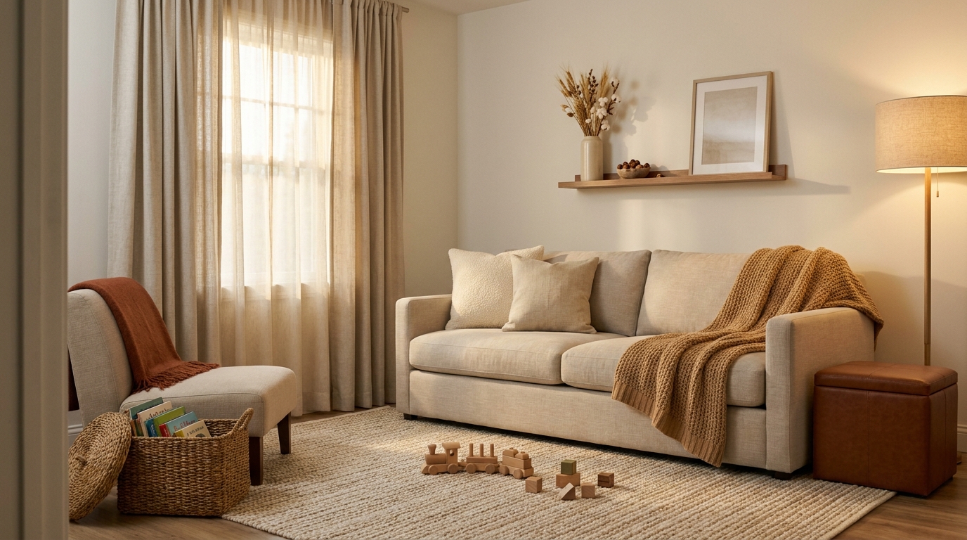 Cozy Neutral Family Room Ideas for Small Spaces This Fall
