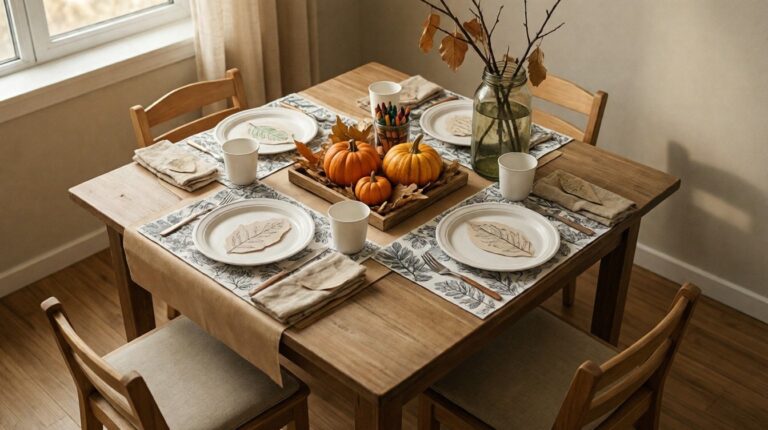 Kids' Thanksgiving Table Ideas Plus a Free Printable Placemat