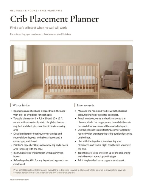 Crib Placement Planner preview