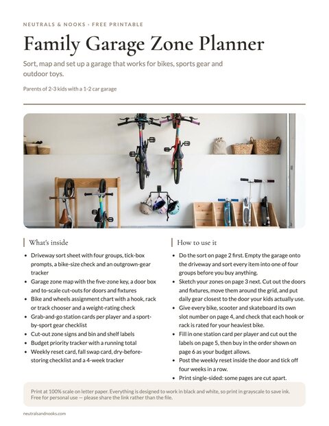 Family Garage Zone Planner preview