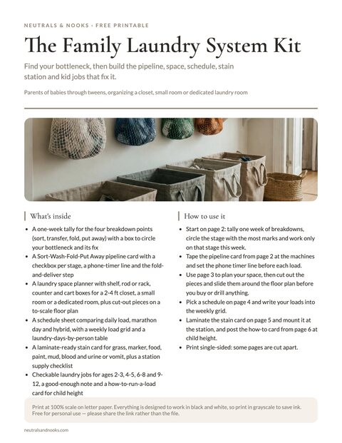 The Family Laundry System Kit preview