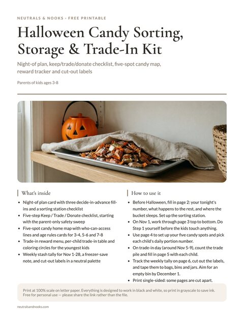 Halloween Candy Sorting & Trade-In Kit preview
