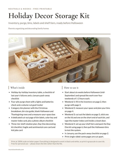 Holiday Decor Storage Kit preview