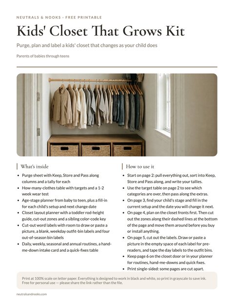 Kids' Closet That Grows Kit preview